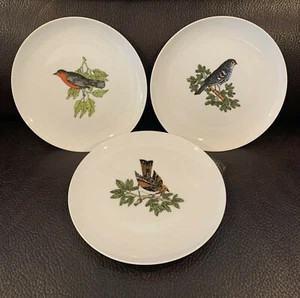 3 Fitz & Floyd birds on branches dessert salad plates 7.5” preowned plates. - Picture 1 of 11