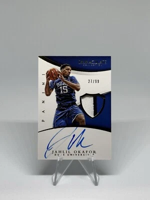 Parche automático JAHLIL OKAFOR 2015 Panini Immaculate/99 Duke University #342 Foto 1 de 2