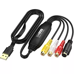 Video Capture Card USB 1080p RCA to USB Video Capture Device Convert VHS to D... - Picture 1 of 7