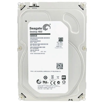 Seagate ST5000DM000 Desktop HDD 5TB 5900RPM SATA 6GB/s 128MB Cache - Image 1 of 4