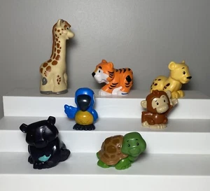 Fisher-Price Little People Happy Animals Lebensraum Safari Zoo Ersatz 7 Stück - Bild 1 von 5