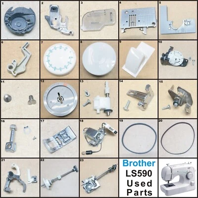 Piezas usadas BROTHER LS590 originales en buen estado algunas se ajustan a otros modelos Foto 1 de 4