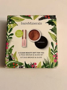 BARE MINERALS Bronze & Gloss Set 2 Piece Terracotta Bronze .05 Clear Pink .05 - Picture 1 of 3
