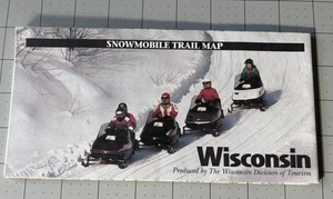 Vintage Wisconsin Snowmobile Map 1993 - Picture 1 of 10