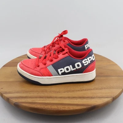 De colección De Colección Polo Sport Ralph Lauren Tenis Rojo Azul Blanco Juvenil 13.5 Foto 1 de 4