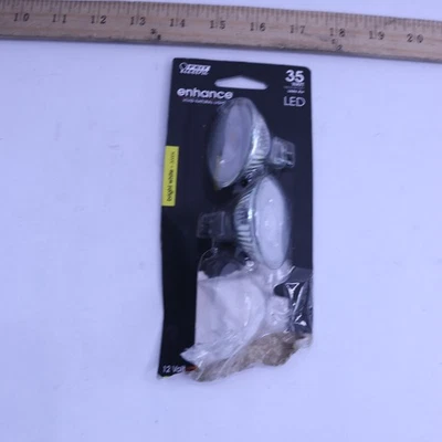 (2-Pk) Feit Electric LED Light Bulb 12V 35W 3000K 300 Lumens BPFMW/930CA/3 - Image 1 of 4