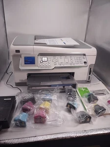 HP PhotoSmart C6150 All In One Inkjet Printer Works 100%  - Picture 1 of 24