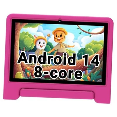  Kids Tablet 2025, 10.1 inch Tablet for Kids, Octa-core, 6 GB RAM, 64GB Pink - Image 1 of 4
