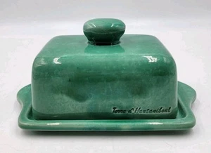 Terre d'Hautaniboul BURRO COPERTO coperchio piatto FRENCH POTTERY fatto a mano leggi - Foto 1 di 10