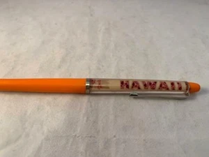 Vintage Füllfederhalter Schwimmer Hawaii Flugzeug Reise Airline Werbung orange - Bild 1 von 6