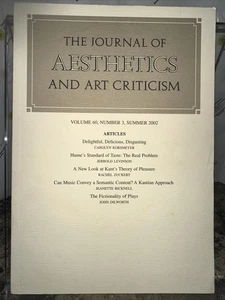 The Journal of Aesthetics and Art Criticism: Vol 60, No. 3 - Summer 2002 - Imagen 1 de 3