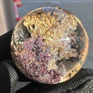 3.6cm Natural Clear Quartz Cabochon with Tri-Color Phantom Inclusions-47 - Picture 1 of 8
