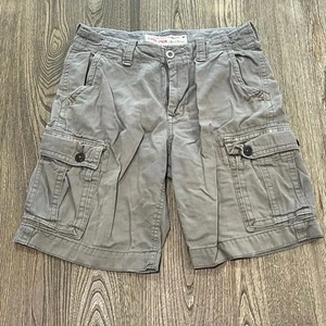 American Eagle Cargo Shorts Classic Length Pockets Casual Cotton Gray Size 30 - Picture 1 of 7