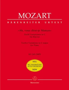 Mozart, "Ah, vous dirai-je, Maman." 12 Variations in C maj K. 265 (300e) - Picture 1 of 3