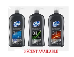 Dial Men 3in1 Body, Hair and Face Wash, 3 Scent, 32 Fl Oz (Pack of 1)... - Picture 1 of 10