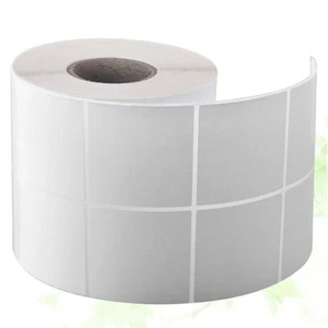 2000 Pcs Self-adhesive Label White Sticky Labels Roll Blank Printer Sticker - Afbeelding 1 van 11