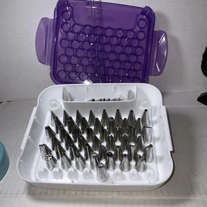 Wilton Smart Tip Organizer Cake and Cookie Decorating Tip 58 Pieces - Picture 1 of 8