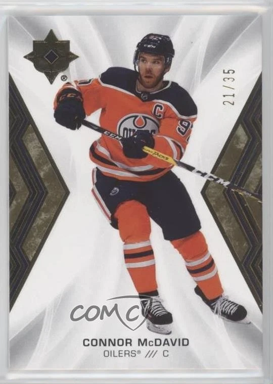 2021-22 Upper Deck Ultimate Collection Gold /35 Connor McDavid #12 - Image 1 of 2