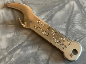 OLD RAY & VELDA'S SUMMIT TAVERN BEER BOTTLE OPENER IDAHO EASTERN WA ? VAUGHAN - Picture 1 of 2