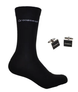 Trauzeuge Hochzeit Socken & Manschettenknöpfe Set - Bild 1 von 1