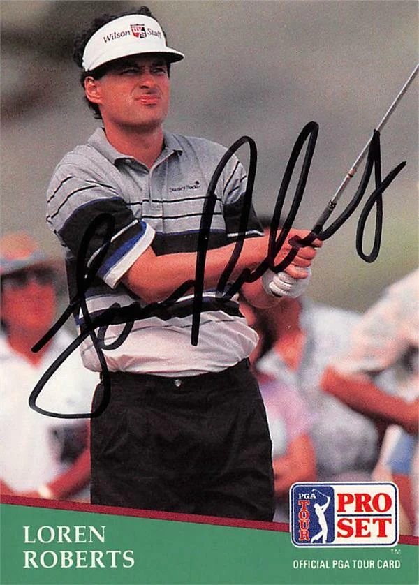 Loren Roberts autographed golf card (California Polytechnic) 1991 Pro Set #149 - Image 1 of 1