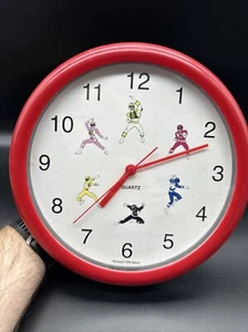"Reloj de cuarzo Power Rangers 1995 Saban funciona 10"" de diámetro" - Imagen 1 de 13