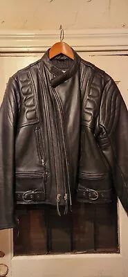 Evel Knievel leather motorcycle mens jacket Size L - Image 1 of 4