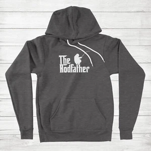 Funny Fishing Humor Sweater Hoodie gift The Rodfather Funny Fishing Parody - Picture 1 of 13