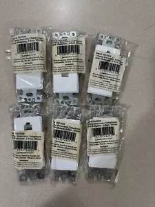 Juego de 6 3557036 Placa de Pared para Enchufe Telefónico Decorador de Pandillas, 2 Puertos, Blanco - Imagen 1 de 4
