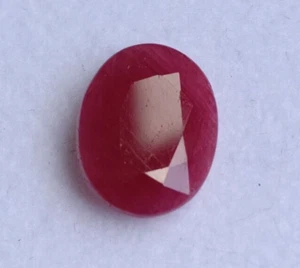 Natural Ruby Oval Cut 3.30 Cts Earth Mine Mozambique Loose Gemstone Certified - Imagen 1 de 6