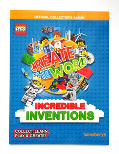 LEGO Create The World Incredible Inventions —Official Album 2018—Sainsbury's/NEW