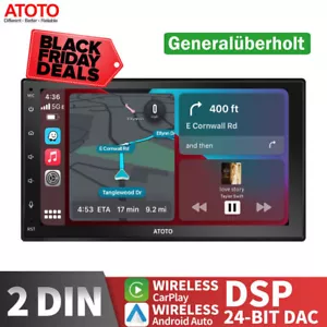 ATOTO F7 WE 7" QLED 2 DIN Autoradio Apple CarPlay Android Auto DSP Bluetooth RDS - Bild 1 von 12