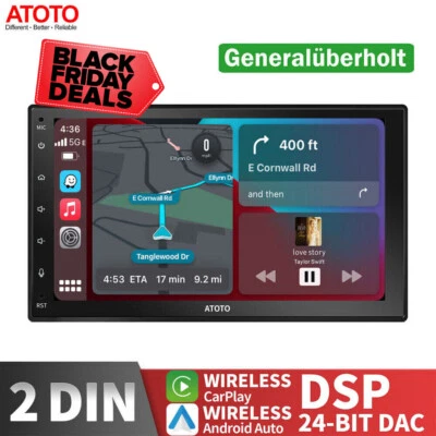 ATOTO F7 WE 7" QLED 2 DIN Autoradio Apple CarPlay Android Auto DSP Bluetooth RDS - Bild 1 von 4