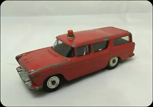 DINKY Toys Pompieri Auto Nash Rambler in Rosso Modello n.257 Vintage - Foto 1 di 7