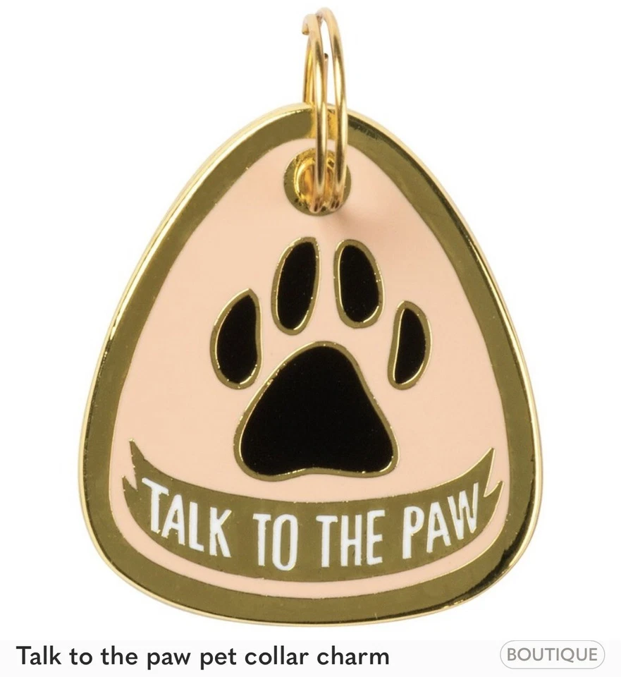 Dije de perro Talk To the Paw, etiqueta Foto 1 de 1