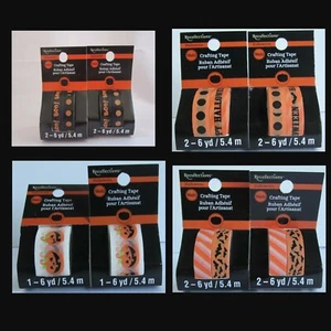 Set of 2 RECOLLECTIONS HALLOWEEN WASHI TAPE Crafting Tape YOU PICK SET U WANT - Picture 1 of 20