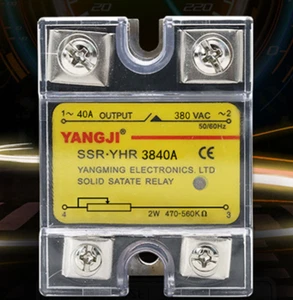 Single-phase Resistive AC SSR Solid-state Voltage Regulator YHR3840A 40A - Picture 1 of 2