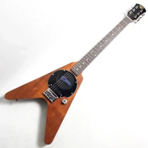 Pignose PGG-200V STBR Flying V Model Mini Guitar with Built-in Amplifier - Picture 1 of 7