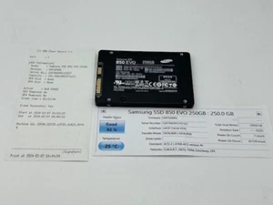 One Samsung 850 Evo MZ-75E250 250G SSD 92% + Good with DoD 3-Pass Erase - Picture 1 of 1