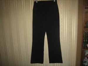LL Bean Damenhose gerades Bein Stretch Größe 8 M/T schwarz neu ohne Etikett - Bild 1 von 3