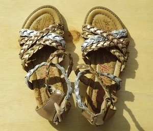 Sandalias Blowfish BLAZEN Talla 11c Cuerda Trenzada Colores Metálicos Niñas - Imagen 1 de 10