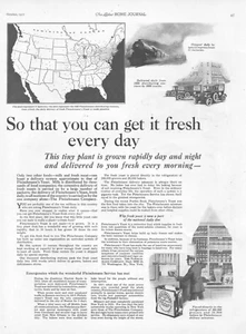 1921 Fleischmanns Yeast Antique Print Ad Locomotive Vintage Ford Model T Cars - Picture 1 of 1