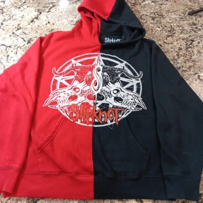 Suéter Pullover Mediano Para Hombre Slipknot Sudadera Rojo Y Negro Buen Estado CN Foto 1 de 4