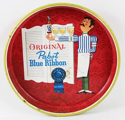 Original PABST Blue Ribbon Tip Tray 1960s/70s Pabst Brewing Co Milwaukee and LA - Image 1 of 4