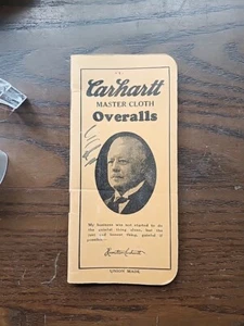vintage Carhartt overalls pocket note book unused - Picture 1 of 4
