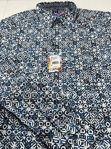 Robert Graham Men's "Pierreson" Shirt - Blue Geometric - Size XL - NEW WITH TAGS - Picture 1 of 8