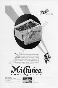 1929 caramelle cioccolato Mi Choice vecchia stampa vintage annuncio grande decorazione o regalo! (362) - Foto 1 di 1