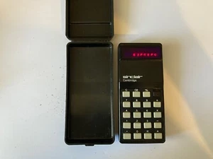 Vintage Sinclair Cambridge Calculator w/ Case - Picture 1 of 7