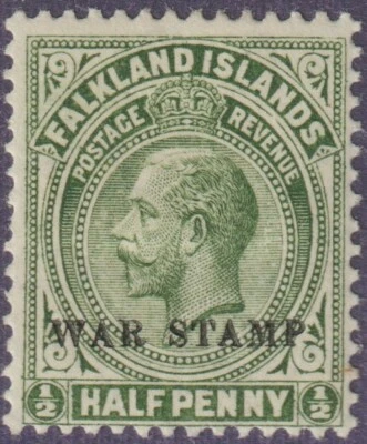 1918 Falkland Island SC# MR1 - War Tax Stamp - M-H  - Image 1 of 2