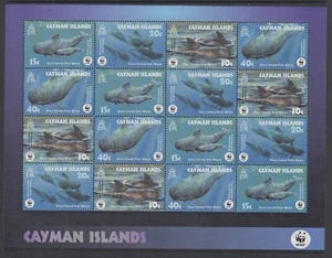 ISLAS CAYMAN - WWF, 2003 peces, ballena piloto, vida marina montada / RRBA342 - Imagen 1 de 1